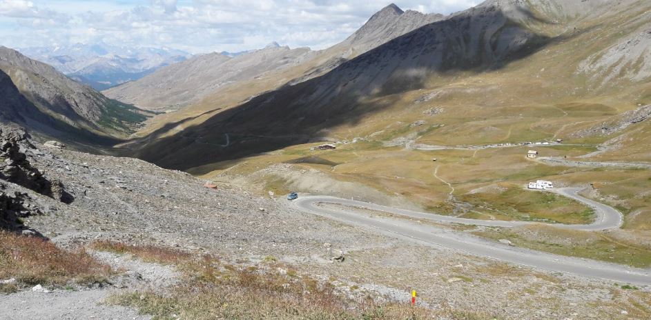 Blick vom vierthöchsten Pass der Alpen, dem Agnel br agnel