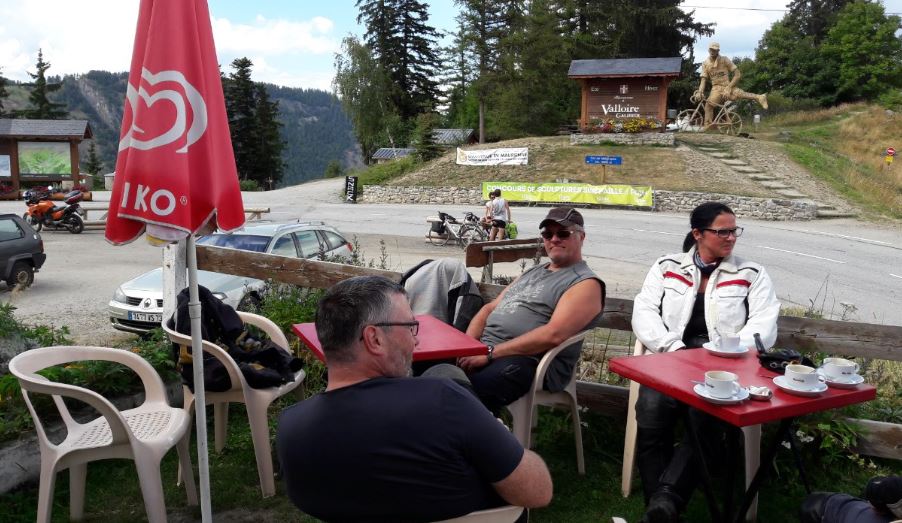Pause am Col de Telegraph mitten in einer Kehre br telegraph