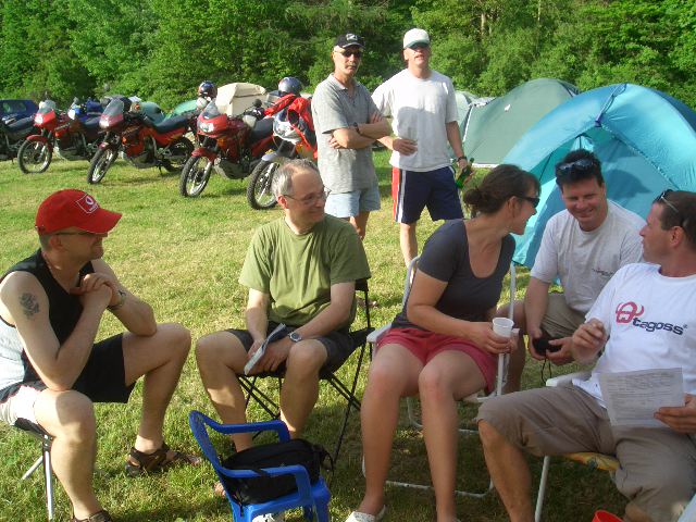 Szenen wie auf der Alpentour  sca camp