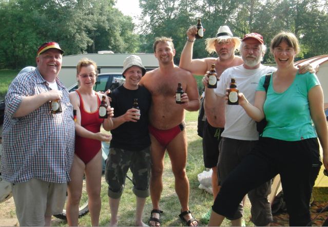 Transalper als Fußballfans Transalper als Fußballfans